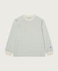 Champion Loose Fit Striped Long Sleeve T-Shirt Ecru