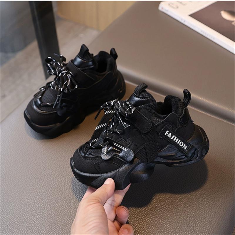 

New Winter Children Shoes Leather Toddler Kids Sport Shoes Soft Sole Fashion Girls Boys Sneakers 23