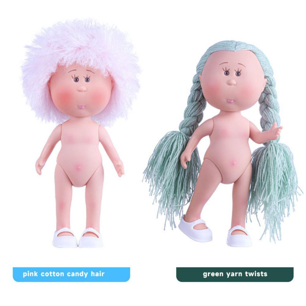 Dark Skin Mia Potato Dolls Dress Up Action Figure Body 24cm Bean Eye Vinyl Doll  Doll Accessories