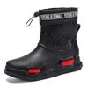 Fashion short rain shoes men's adult new rain boots wear thick-soled wear-resistant rubber shoes kitchen non-slip low-top waterproof shoes