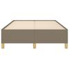 Bed Frame without Mattress Taupe 120 x 190 cm Fabric