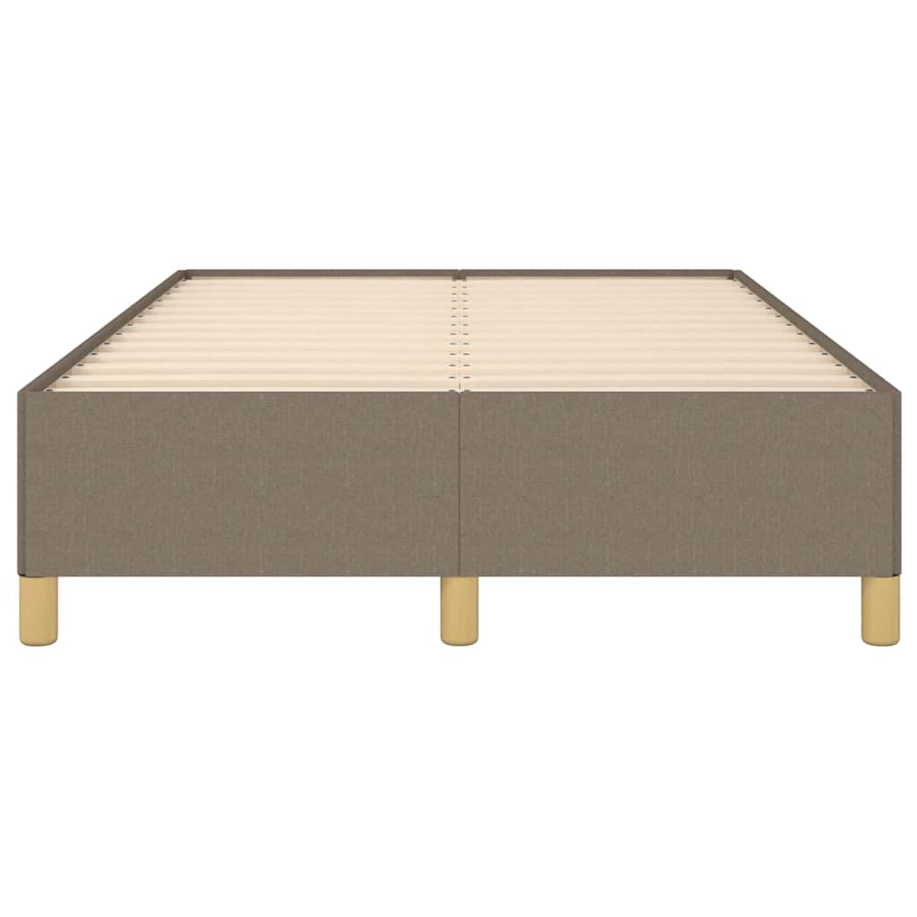 Bed Frame without Mattress Taupe 120 x 190 cm Fabric