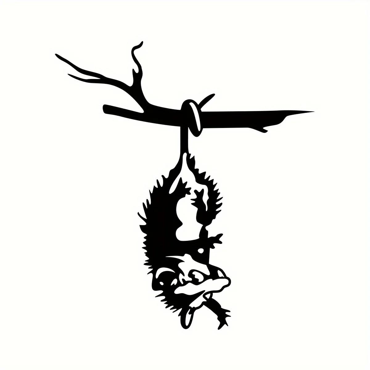 

1 шт. колышек для дерева опоссума – забавное и смешное украшение для двора, украшение для газона в виде опоссума, уникальное украшение для забора, причудливое искусство почтового ящика для улицы чёрный