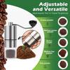 5-Gears Adjustable Coffee Bean Grinder Clear Bin Comfortable Handle Manual Coffee Grinder Effort Saving Detachable
