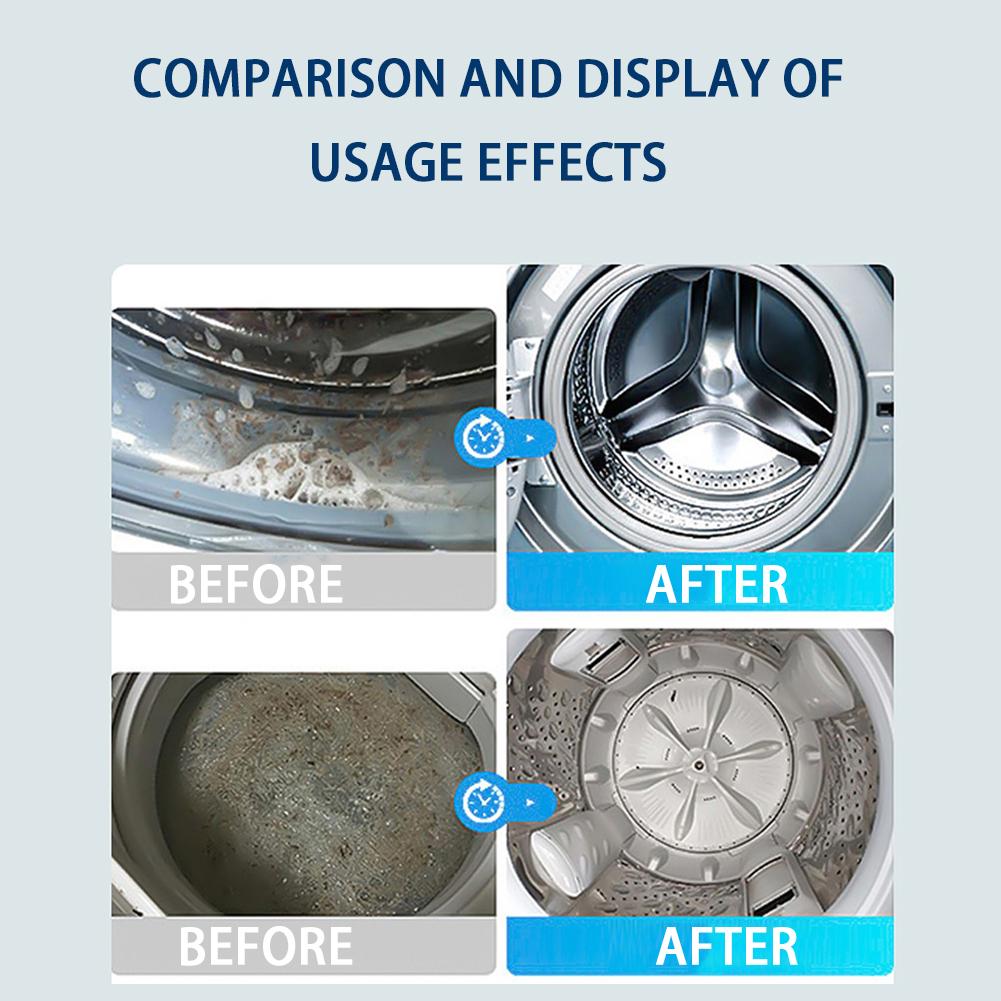 50g Washing Machine Cleaning Powder Washing Machine Tank Cleaning Agent Effective Deodorant Cleaning Tablet Laundry Detergent