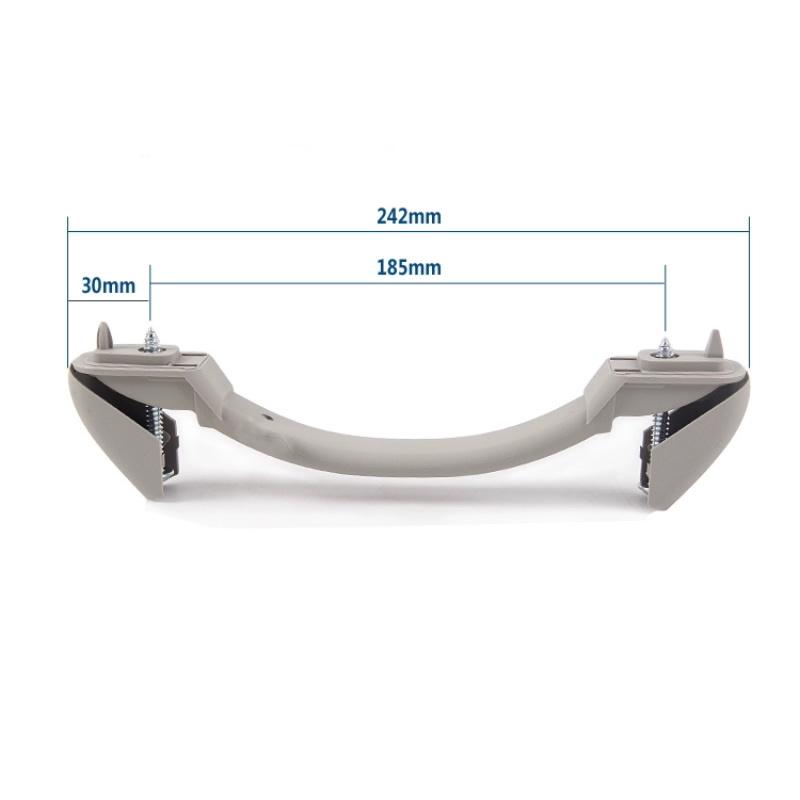 Šedá střešní rukojeť a opěrka ruky do interiéru vozu pro Peugeot 206 207 301 307 pro Citroen C2 C-Elysee C3 96707885DS Autopříslušenství