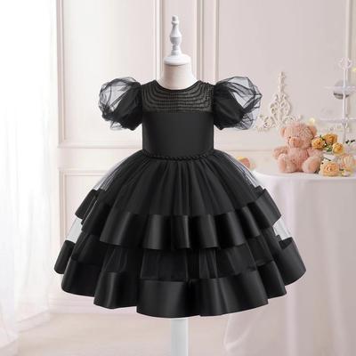 Elegantní Dívka Malá Družička Oblečení Večerní Šaty Děti Dětský Kostým Princezna Vestido Květinové Oblečení Dívčí Šaty