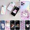 AQ25 Cartoon Unicorn Transparent Phone Case for Motorola Moto G40 G04 G05 One Ace Action  Fusion + Plus Hyper Macro Vision Zoom