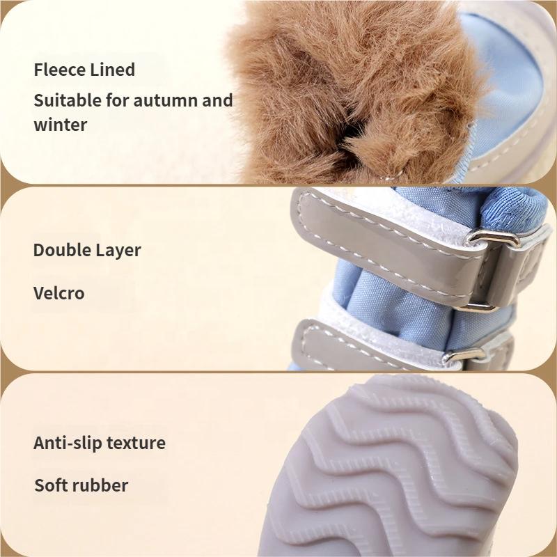 2026 New Winter Puppy Soft-soled Anti-drop Anti-dirty Warm Non-slip Durable Casual for Small Dog Outdoor Walking