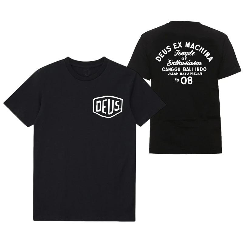 Vendita Calda DEUS EX MACHINA T-Shirt con Stampa Grafica Uomo Donna Manica Corta Streetwear Moda Harajuku Estiva Nuova Maglietta Sportiva Scollo a O Cotone Oversize Top