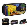 Custom Cafe Terrace At Night Pencil Cases for Boy Girl Big Capacity Vincent Van Gogh Painting Pen Box Bag School Accessories