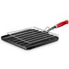 Poêle À Griller Induction 23x23cm Avec Grille Amovible, Acier Émaillé,Tous Feux Briebe Levante Noir 02564