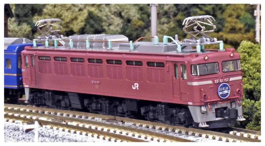 Elektrická lokomotiva 3066-D, model Tsuruga pro řízení a dispečink, KATO N Gauge EF81, obecná barva