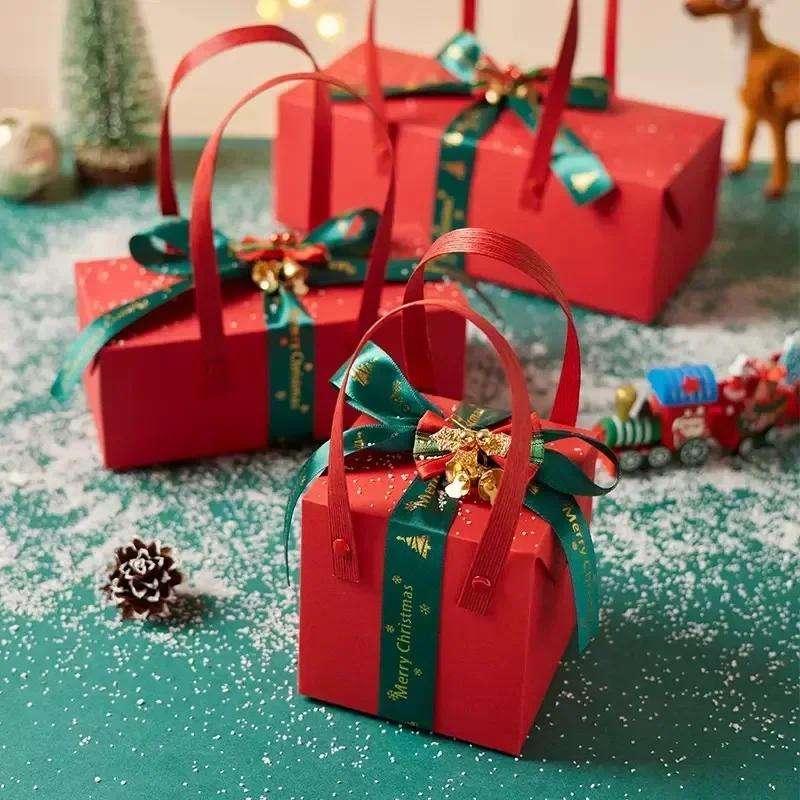 New Christmas New Gift Box Portable Christmas Eve Holiday Gift Paper Box Holiday Companion Christmas Apple Packaging Box