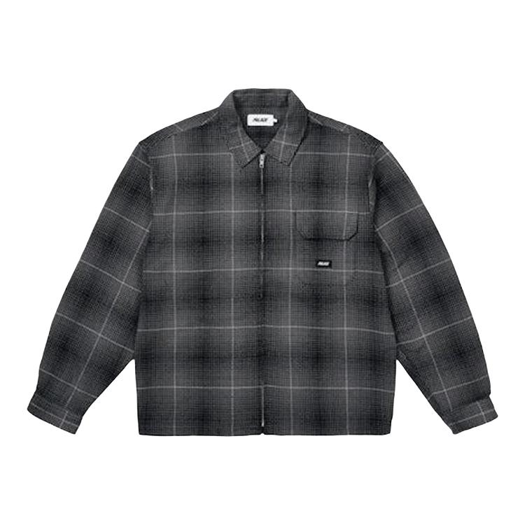 Palace Ghost Zip Shirt Black Unisex Tops P29SHT014 S