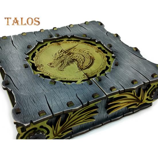 Dragon Pattern Storage Box Wooden Jewelry Box Handcrafted Vintage Art Storage Box Gift for Collectors Dragon Enthusiasts