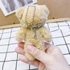 Mini Cute Plush Bear Keychain Pendant Lovely Plush Stuffed Animals Keyring Charm for Purse Bag Backpack Handbag