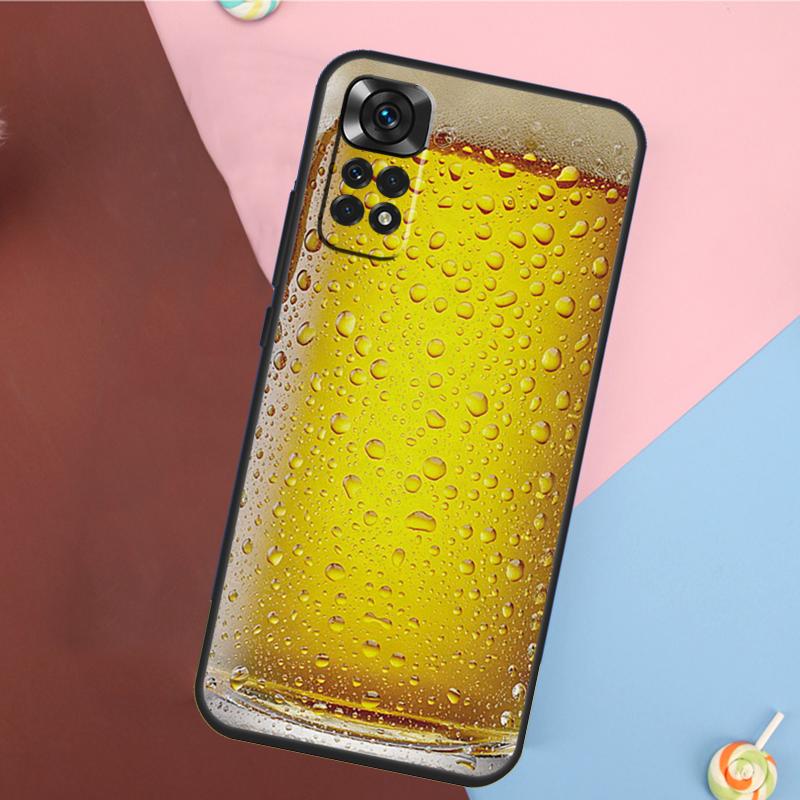 

A Glass of Beer Alcohol Cover For Xiaomi Redmi Note 13 Pro 14 12 11 9 10 9S 10S 11S 12S Redmi 10C 12C 13C 14C Case Redmi Note 9 Pro