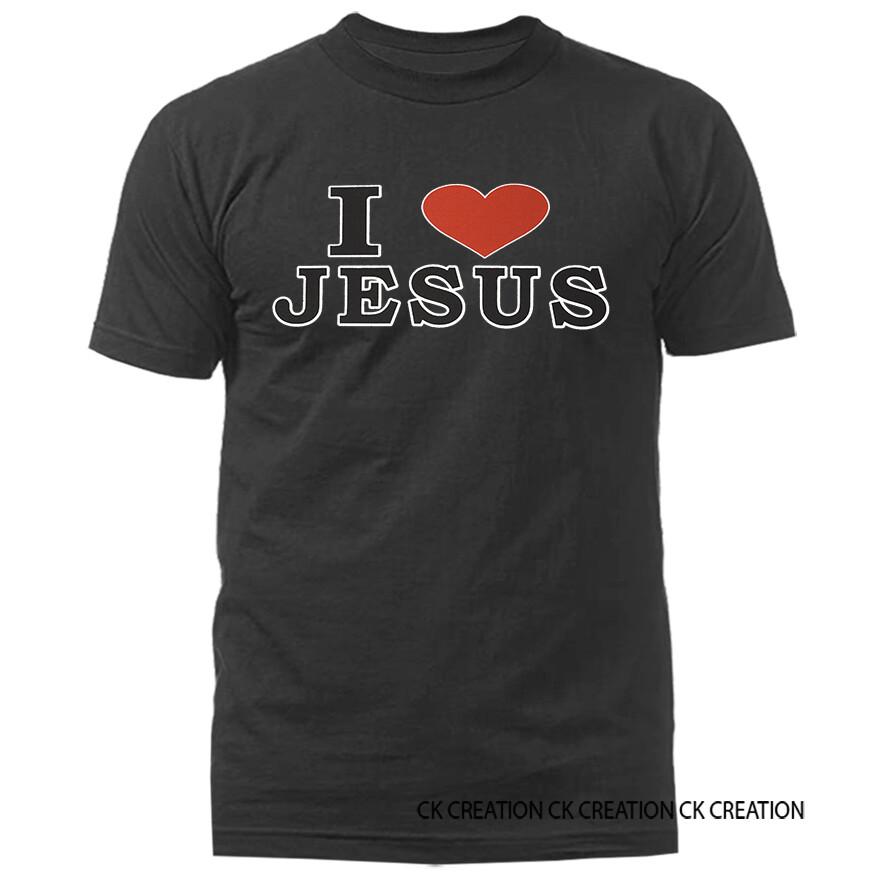 I Love Jesus Christian Religious God Bible Church Jesus Christ T-shirt XXXL