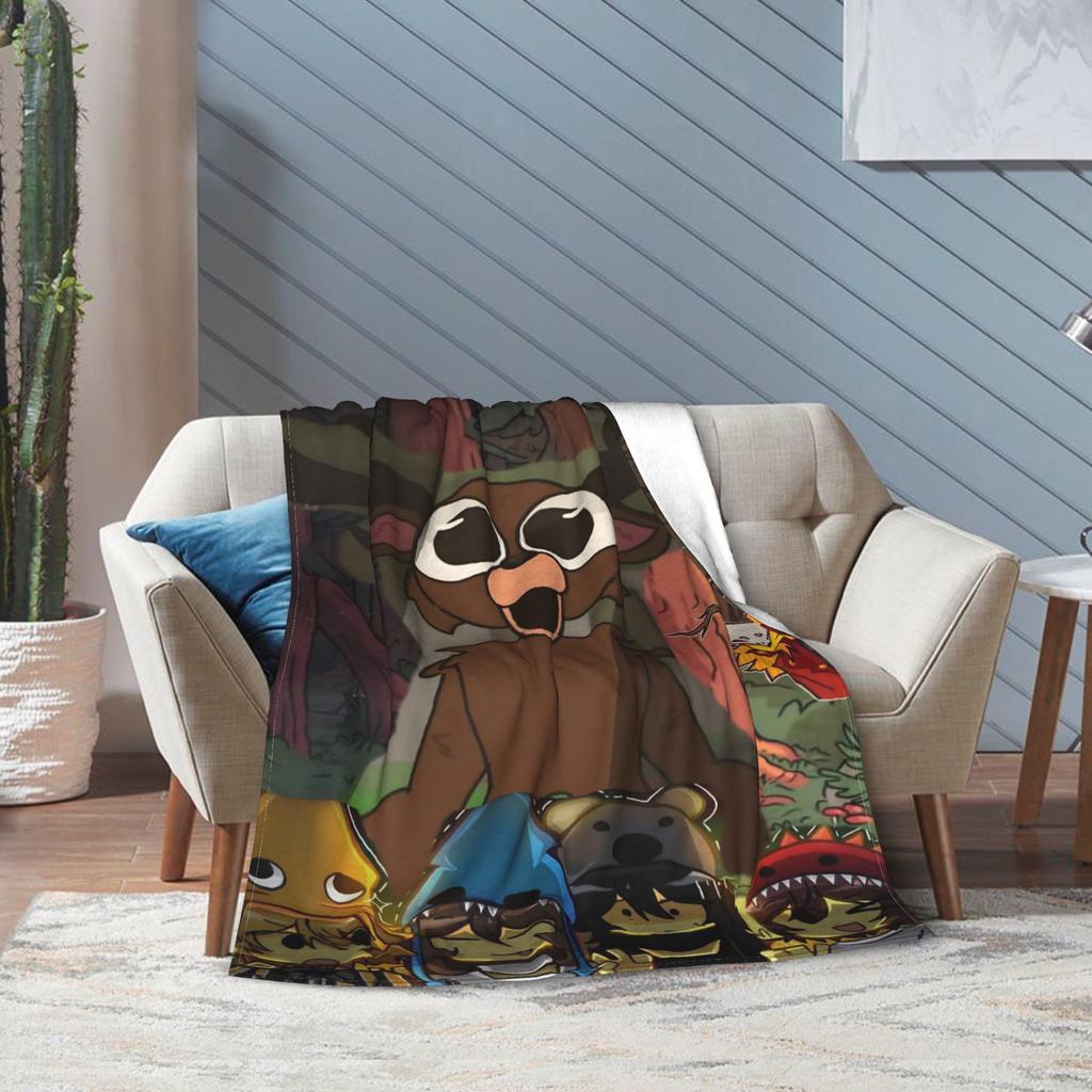 The Deer 99 Nights in the Forest Blanket Survival Horror Games Flannel Throw Blanket Decoration Lightweight Bedspreads