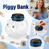 Counting Bank for Kids, Multi-Currency Bank Counts Pounds, and Yen, Toy Jar with Slot