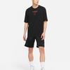 Jordan T Shirts Men's Black Crew Neck Moderate Straight Fit (Unisex) T-Shirts DM3545 010