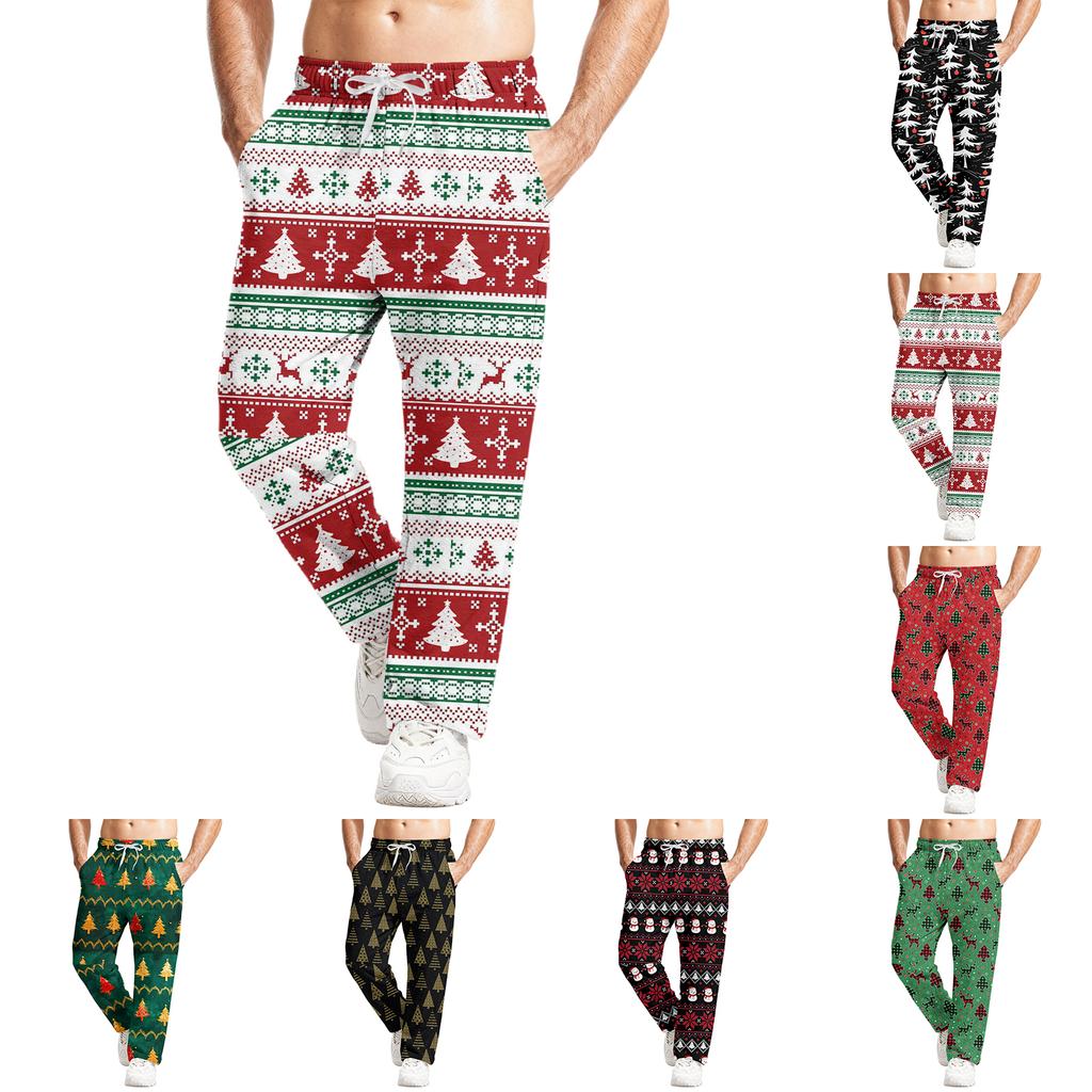 Men's Relaxed-Fit Casual Sweatpants With Stretch Waistband And Drawstring Yoga Pants