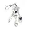 Zinc Zinc Alloy 8 Ball Star Keychain Phone Chain Billiards Black 8 Key Chain  Creative Gift