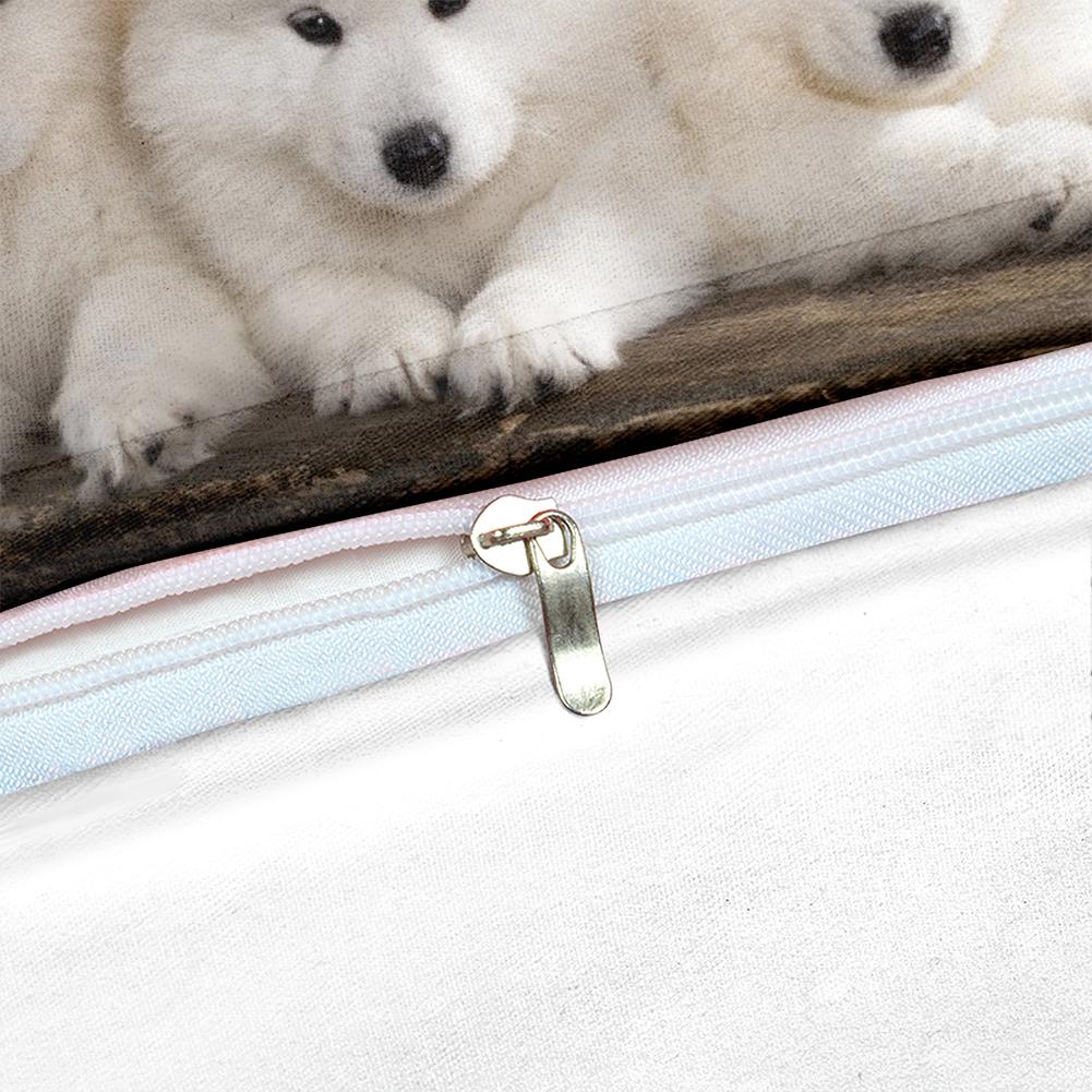 Comforter Fashion 3D Samoyed Dogs - Cute White Animal Home Textiles For Kids Boys And Girls Available For Dropship