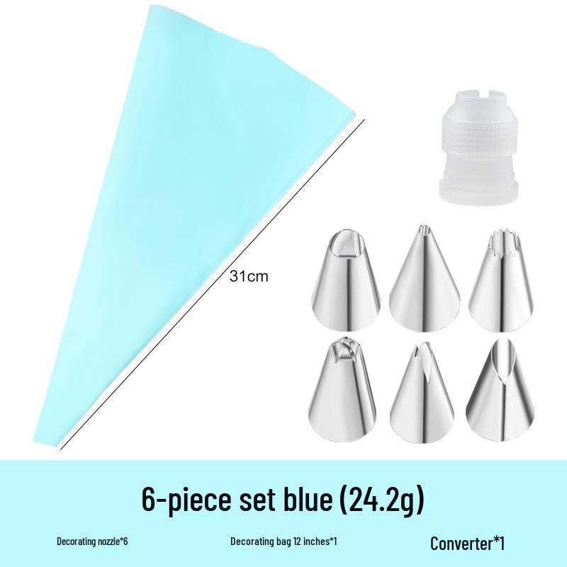 Stainless Steel Cake Decorating Tips Set with EVA Piping Bag