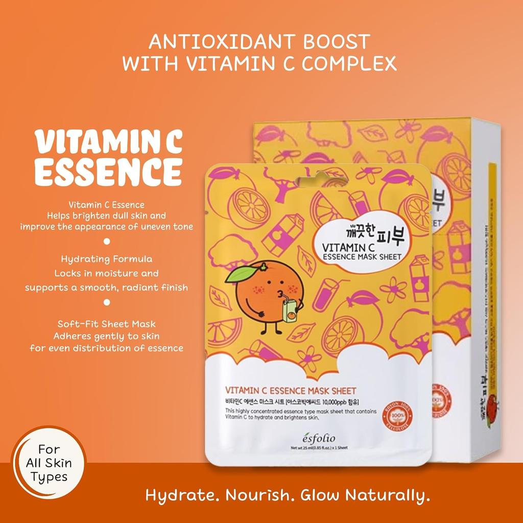 [esfolio] Vitamin C Essence Mask Sheet 25ml*10EA