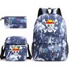Backpack 3-Piece Set Boys And Girls Laptop Youth Schoolbag