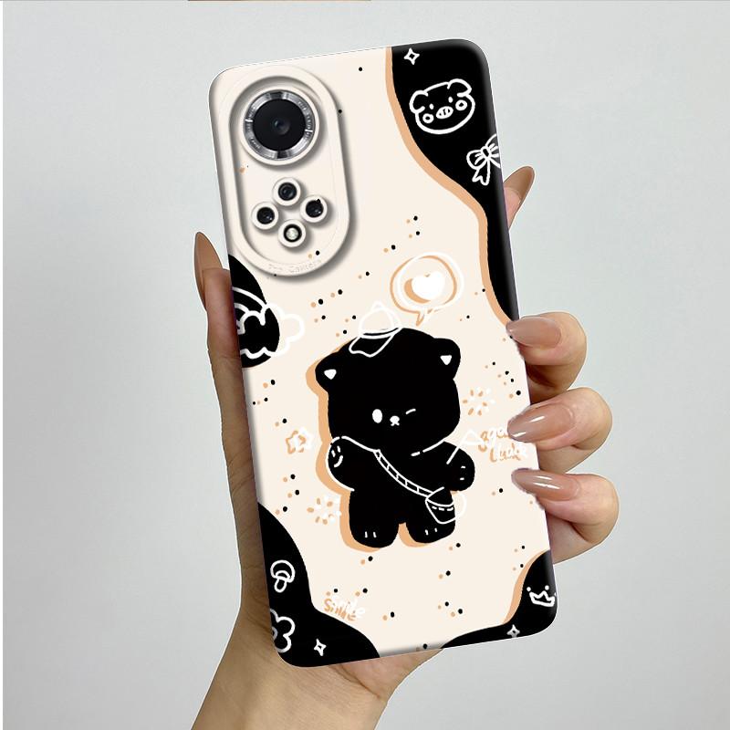 For Huawei Nova 9 / Honor 50 Phone Case NAM-LX9 NTH-NX9 Soft Silicone Sweet Painted Protective Back Cover Cute Printed Casing