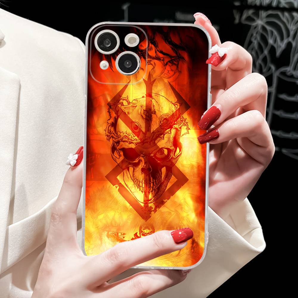 Berserk Guts Heißes Anime-Handyhülle Für IPhone 16 15 8 7 6 6S Plus X SE XR XS 14 11 12 13 Mini Pro Max Handyhülle