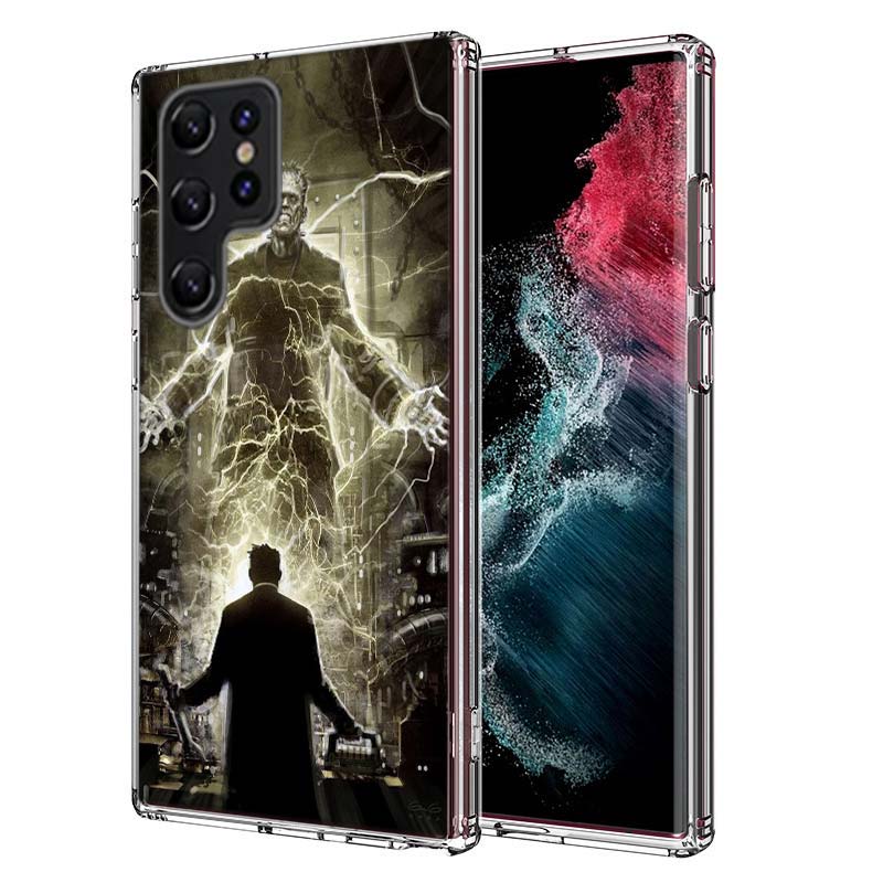 Horror F-Frankenstein Capa Phone Case For Samsung S26 Ultra S25 Edge Galaxy S23 S21 S20 S24 FE S22 S10 Plus Cover Clear TPU Shel