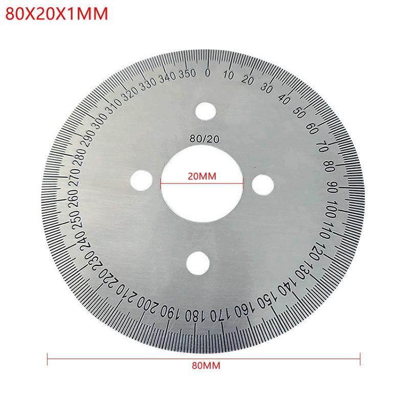 1 Piece 360 Stainless Steel Angle Measurer Tool Dial Diy Machine Tool Replacement Parts 80MM 100MM 130MM 140MM 180MM