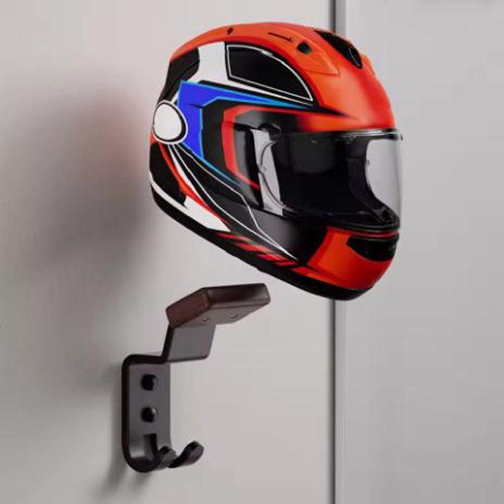 Carbon Steel Motorcycle Helmet Display Stand Wall Mounted Safety Hat Rack  Hats