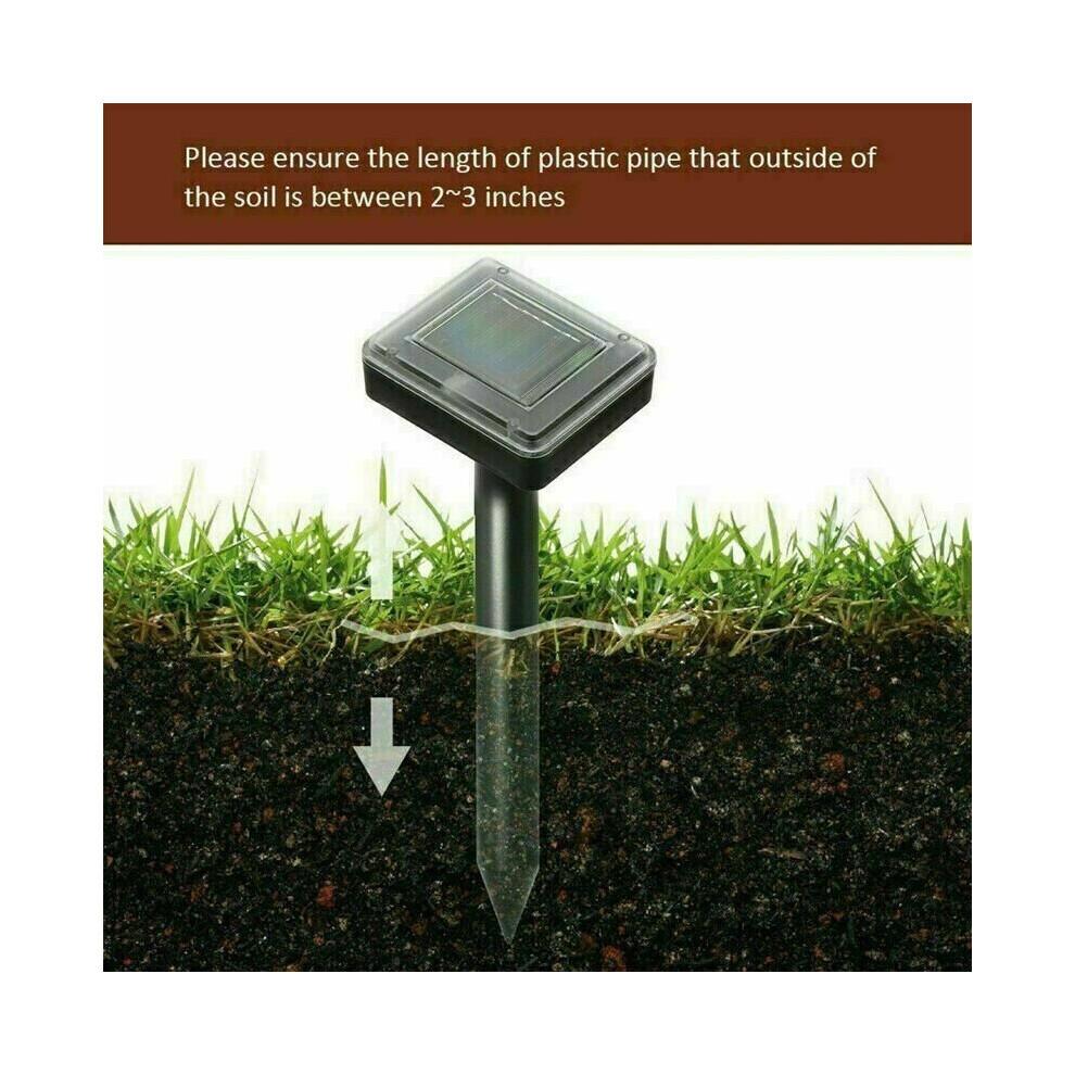 2-Pack Solar Ultrasonic Pest Repellers with PIR Sensor – Garden Animal Scarers, Eco-Friendly, No Chemicals, Scares Birds, Rats, Cats, Raccoons