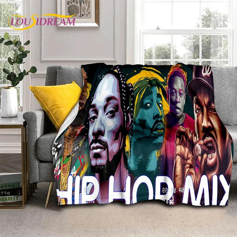 Hip Hop Rapper Art Legend Star 3D Blanket,Soft Throw Blanket for Home Bedroom Bed Sofa Picnic Travel Office Cover Blanket Kids