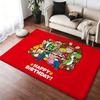 Classic Anime Game MM-Marios Character Floor Mat Cozy Flannel Soft Thick Non-Slip Mat For Living Room Bedroom Kitchen Decor Rugs
