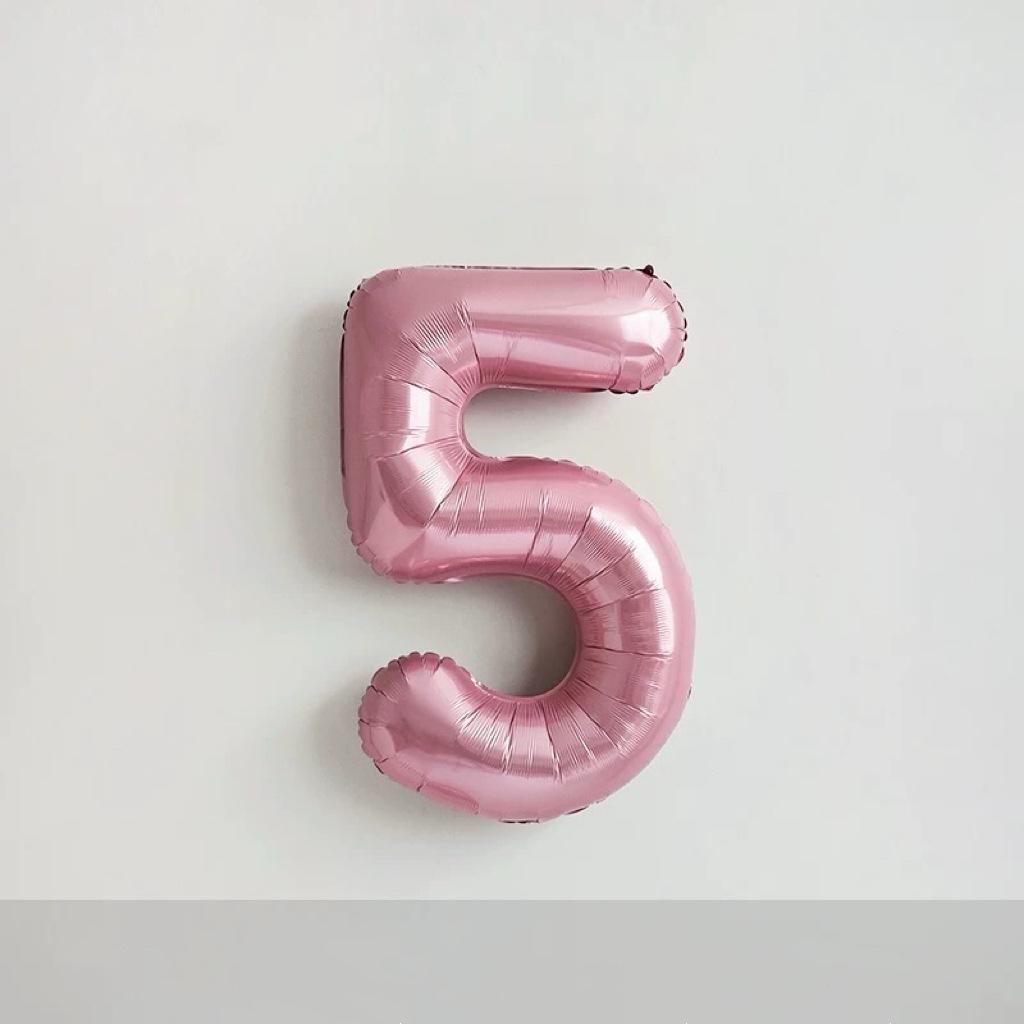 40-Inch Cream Number Balloon for Kids' First Birthday Party Decoration