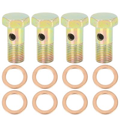Banjo Bolts Brake Mounting Accessories Fasteners M12x1.25 Mm with M12 Washers, Set of 4