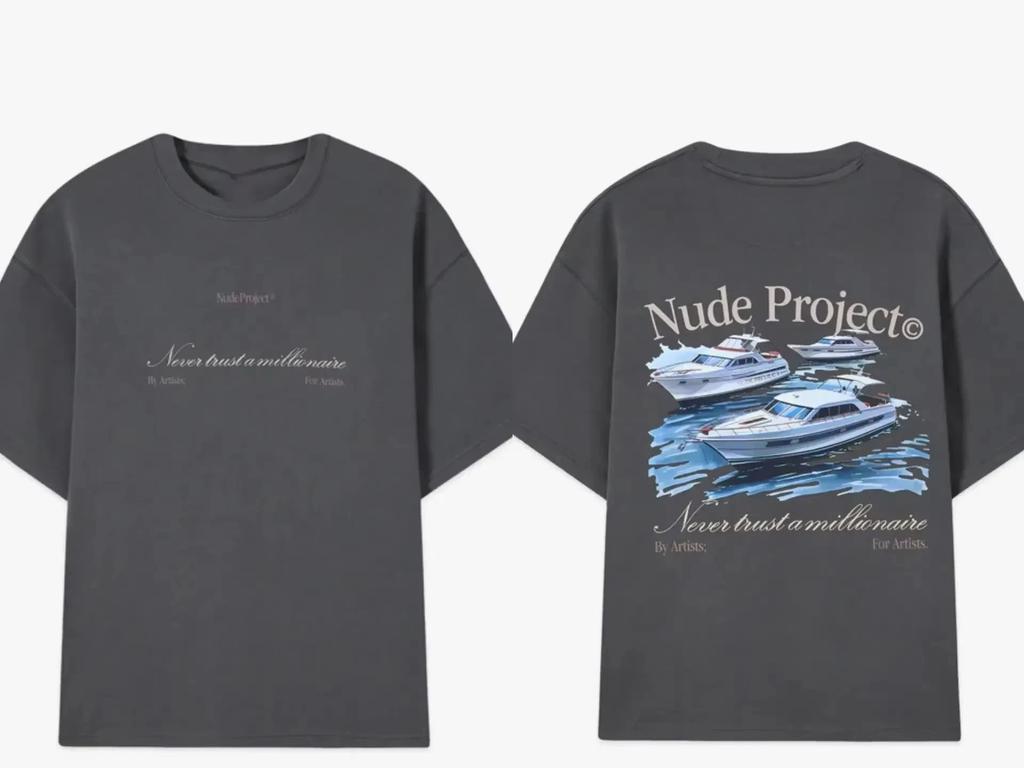 Spanish Niche Brand Summer Fashion Print Nude Design T-shirts for Women, Men's T-shirts, Street Short-sleeved T-shirts for Men