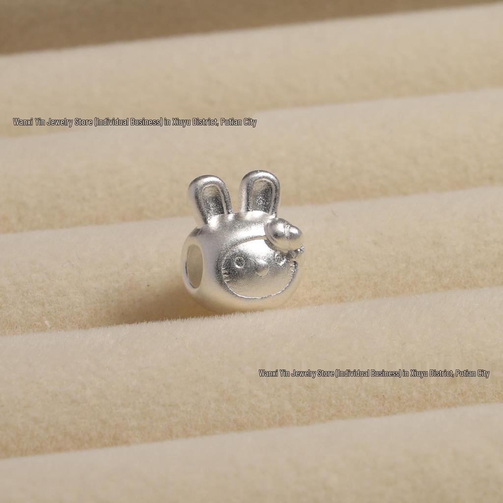 Sterling Silver Zodiac Animal Spacer Beads: Horse & Sheep DIY Beading Materials for Handmade Bracelets