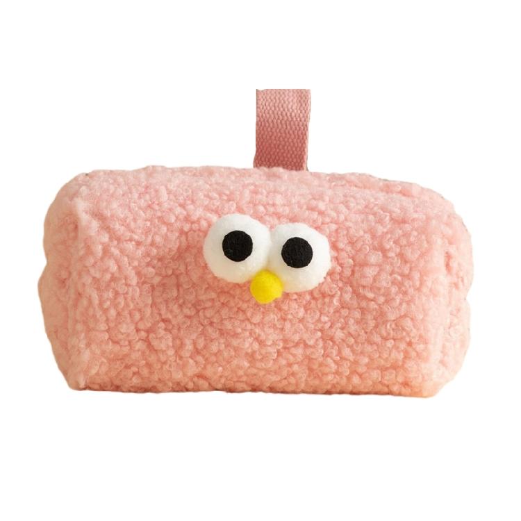 

Large Capacity Pencil Case Furry Pen Case Pencil Pouches Portable Pencil Organizers Bag Travel Cosmetic Storage Bag рожевий