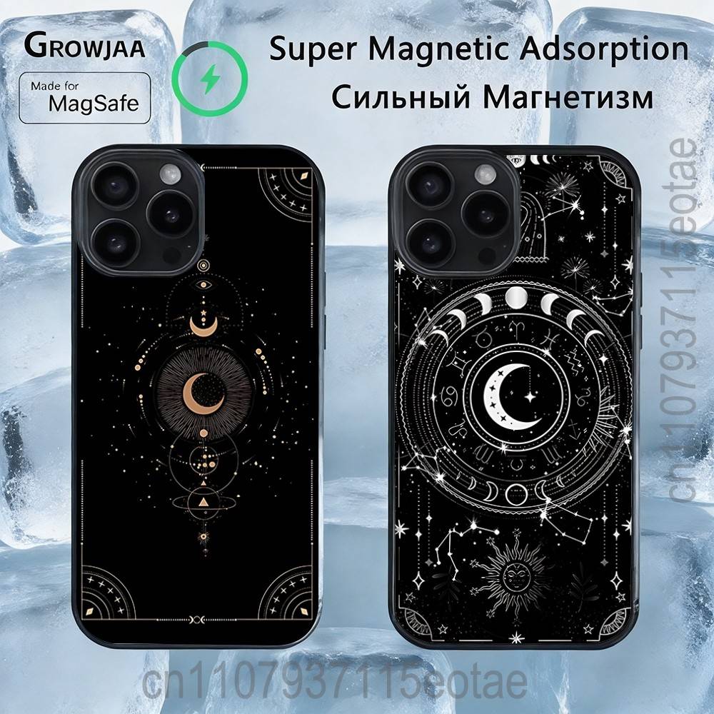 Witches Moon Tarot Mystery COOL Case For iPhone 17,16,15,14,13,12,11,Pro,Max,Plus,Mini,SE4,E Magnetic Magsafe Wireless Charging
