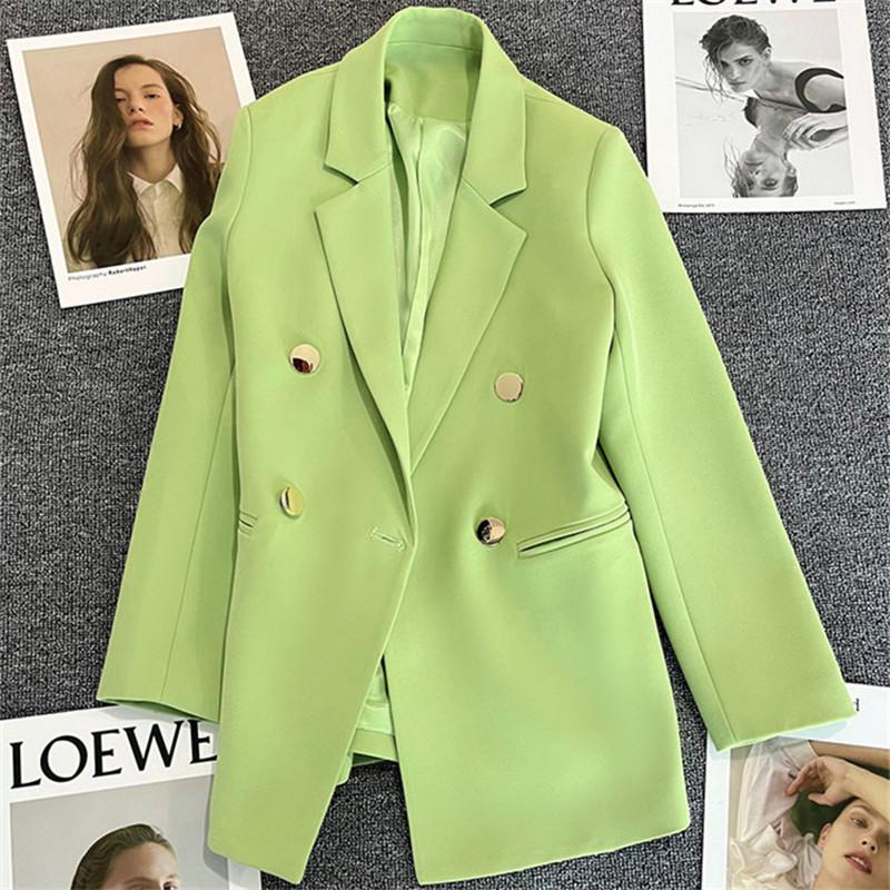 Women's Suit Coat Elegant Sports Casual Blazer Korean Fashion Luxury Jacket Spring Autumn Solid Color Ladies Clothing Plus Size
