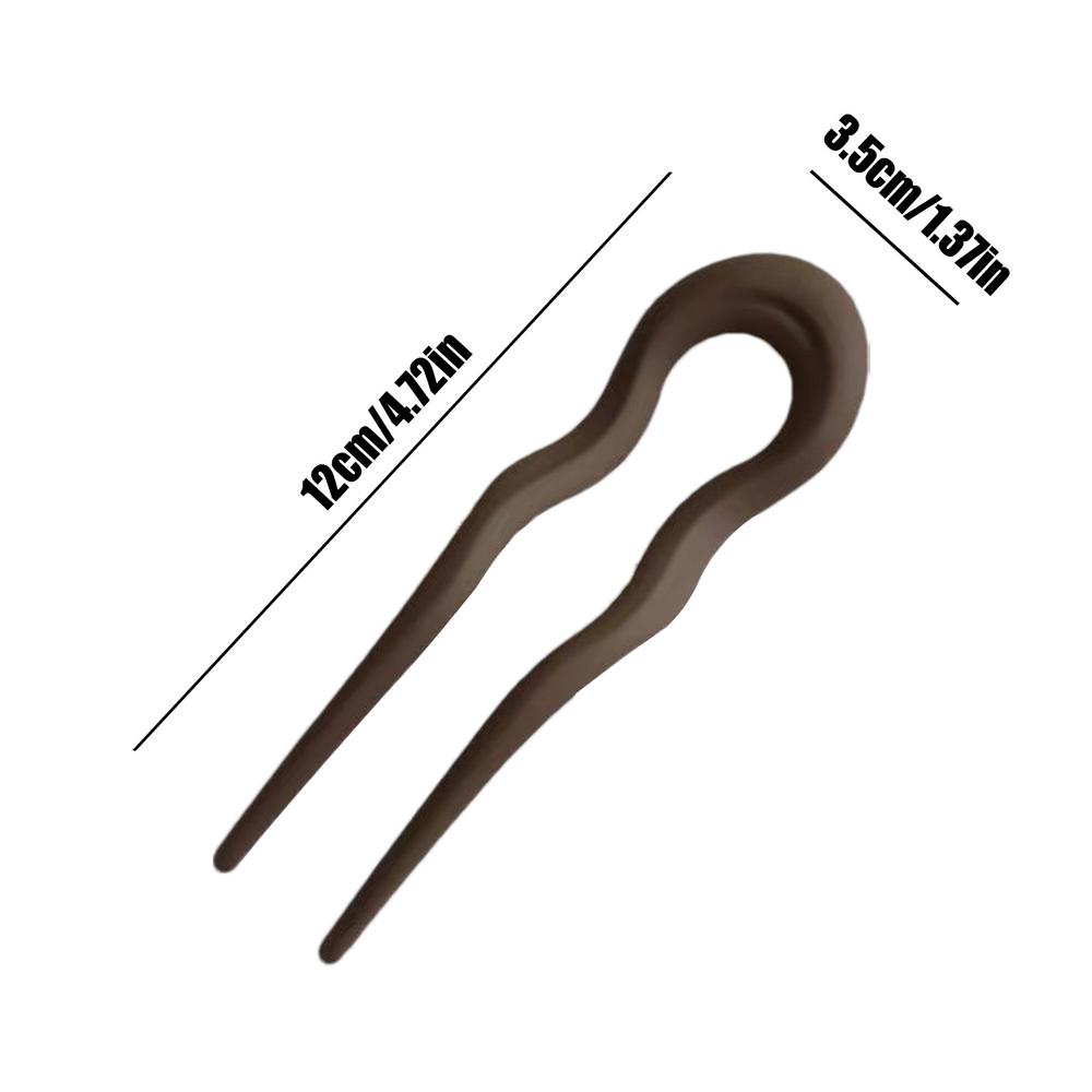 

U Shape Elegant Hair Accessories Women French Hair Clips Hair Forks Suitable for Holiday Party Gifts Daily Hairstyle Decoration колір світло кави