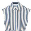 Womens 2026 Striped Sleeveless Shirt Dress With Detachable Waist Belt High-Waisted Straight-Cut Midi Casual