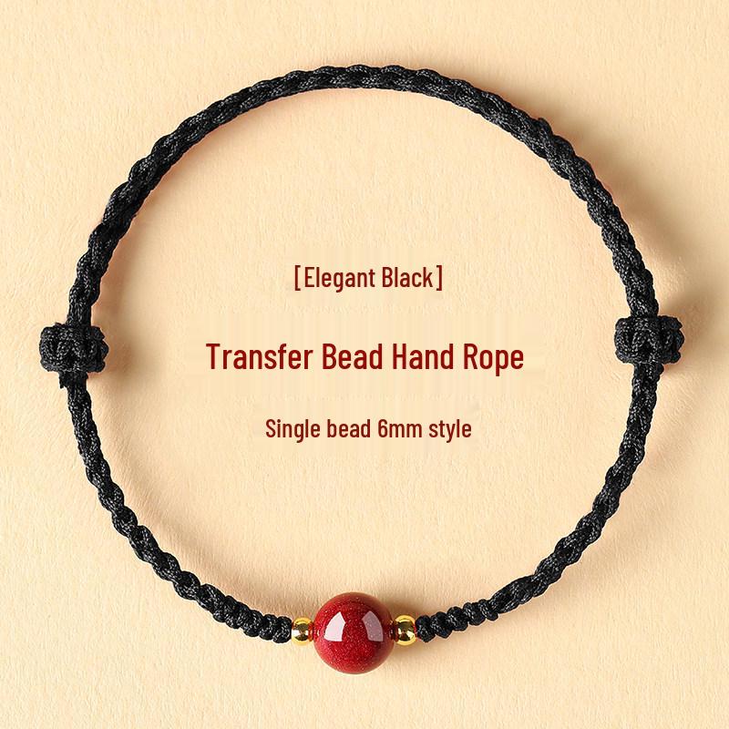 

Xiaohongshu 999 Pure Gold Cinnabar Zodiac Bracelet with Lucky Red String